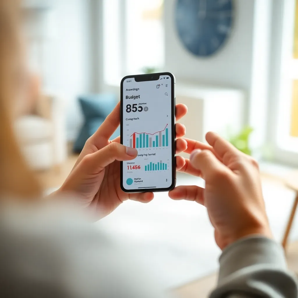 Persoon bekijkt investeringsportfolio op tablet